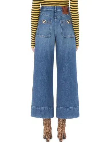 Valentino Garavani Women's Denim Jeans - Blue | Thumbnail 4