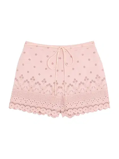 Valentino Garavani Women's Sangallo Shorts with Fleur A Jours Daisy Motif | Thumbnail 1