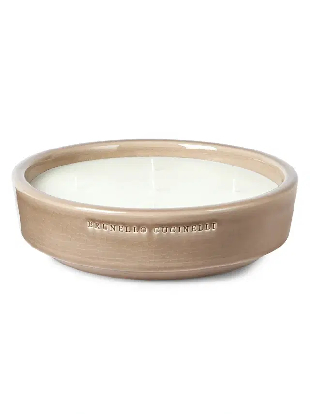 Brunello Cucinelli Extra Large Scented Candle in Ceramic Vessel