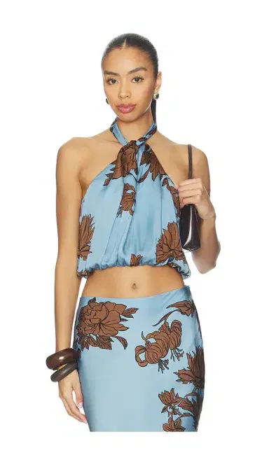 ROCOCO SAND Blouson Top With Back Ties | Thumbnail 1