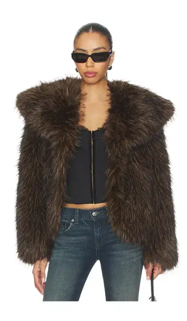 Apparis Yara Fox Coat | Thumbnail 1 Apparis Yara Fox Coat | Thumbnail 1