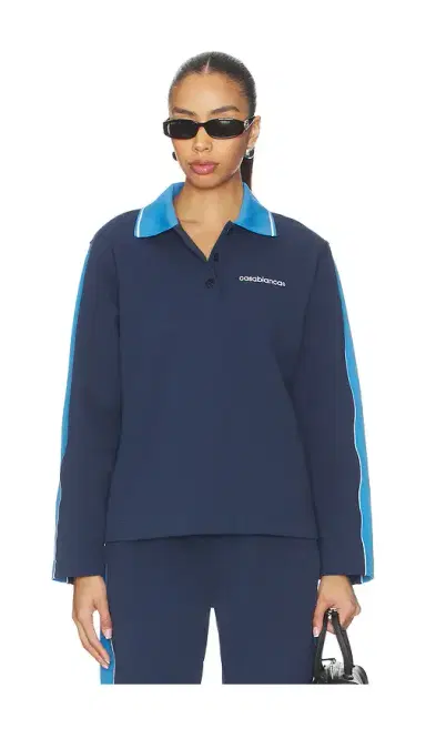 Casablanca Punto Polo Collared Sweatshirt | Thumbnail 2 Casablanca Punto Polo Collared Sweatshirt | Thumbnail 2