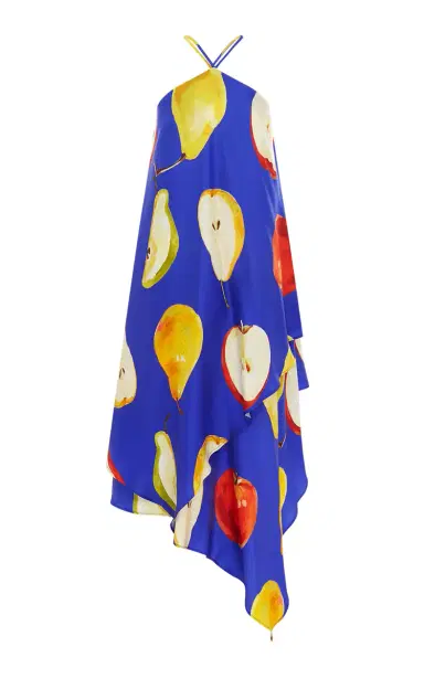 Leo Lin Sally Silk Halterneck Maxi Dress | Thumbnail 5