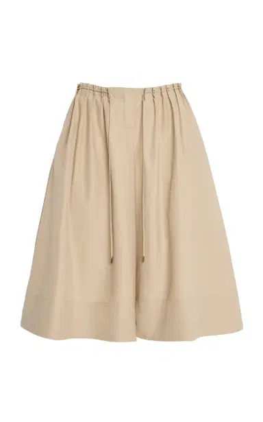 Brandon Maxwell The Sutton Elongated Shorts with Pintuck Detailing | Thumbnail 1