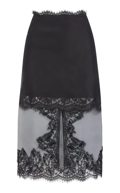 Aje Ophelia Silk Lace Midi Skirt | Thumbnail 2