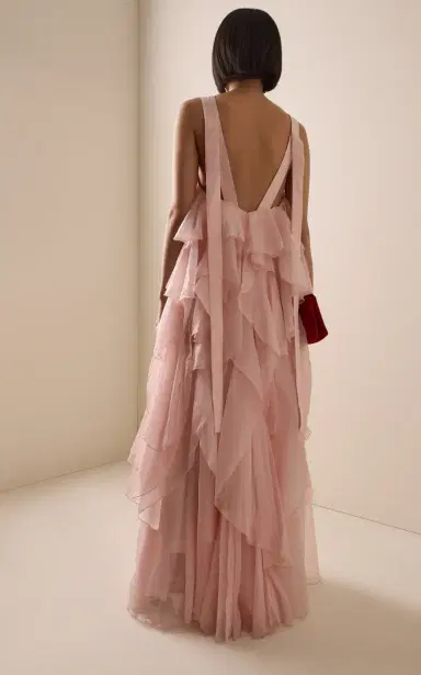 Aje Athena Ruffled Gown | Thumbnail 4 Aje Athena Ruffled Gown | Thumbnail 4