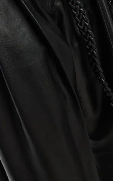 Carolina Herrera Belted Leather Wide-Leg Pants | Thumbnail 6