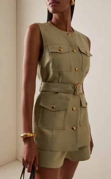 Zimmermann Luna Wool-Silk Utility Vest | Thumbnail 2