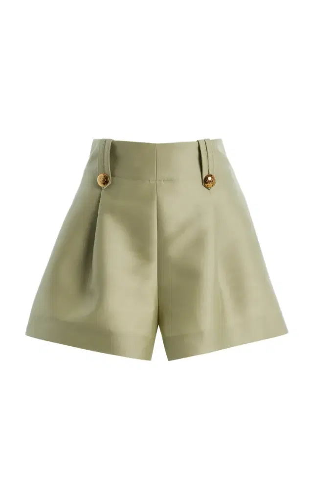 Zimmermann Luna Wool-Silk Tailored Shorts