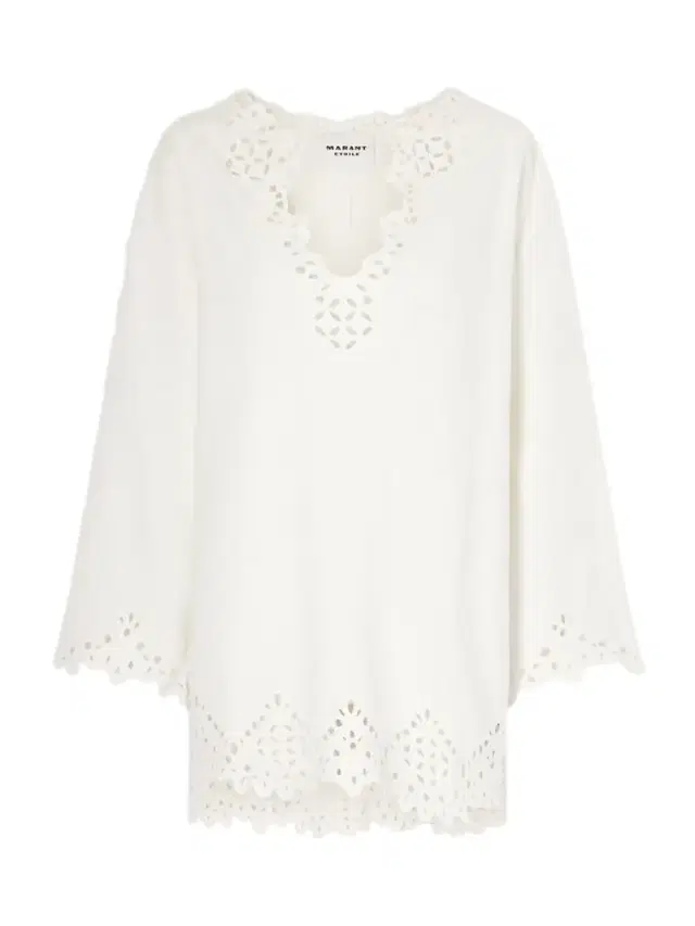 Sherazade Scalloped Broderie Anglaise Cotton Mini Dress