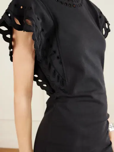 Marant Étoile Orlane Broderie Anglaise Cotton-jersey Mini Dress | Thumbnail 5