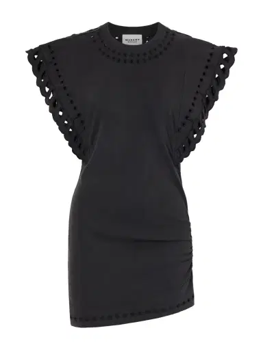 Marant Étoile Orlane Broderie Anglaise Cotton-jersey Mini Dress | Thumbnail 1