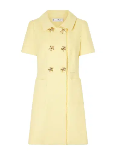 Oscar de la Renta Double-breasted Cotton-blend Tweed Mini Dress | Thumbnail 1