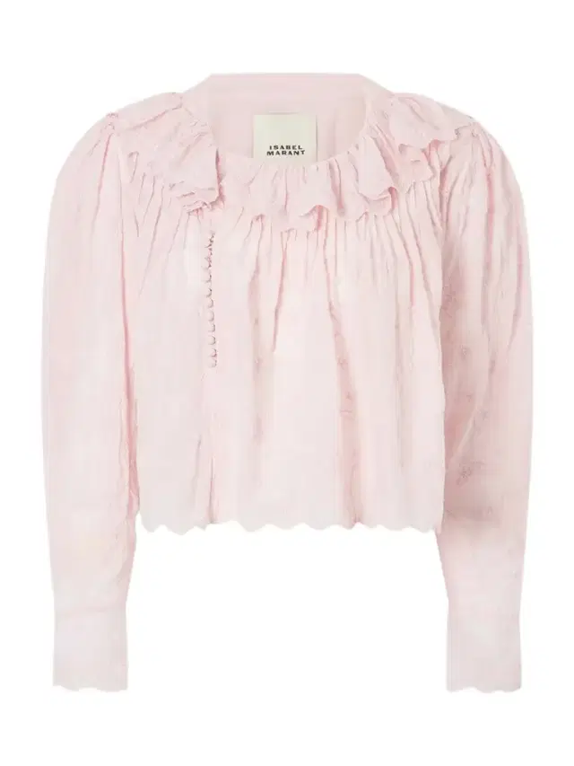 Zelly Embroidered Cotton And Silk-blend Blouse