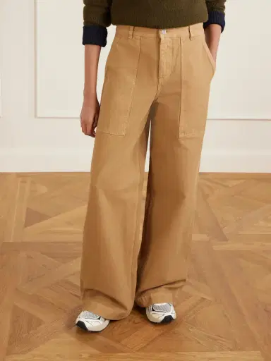 Moncler Wide-leg Cotton-canvas Pants | Thumbnail 3 Moncler Wide-leg Cotton-canvas Pants | Thumbnail 3