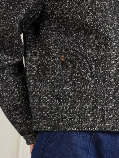 Blazé Milano Antalya Gliss Cropped Cotton-blend Tweed Jacket | Thumbnail 5