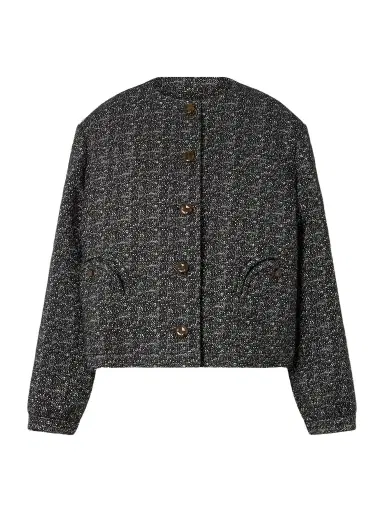 Blazé Milano Antalya Gliss Cropped Cotton-blend Tweed Jacket | Thumbnail 1