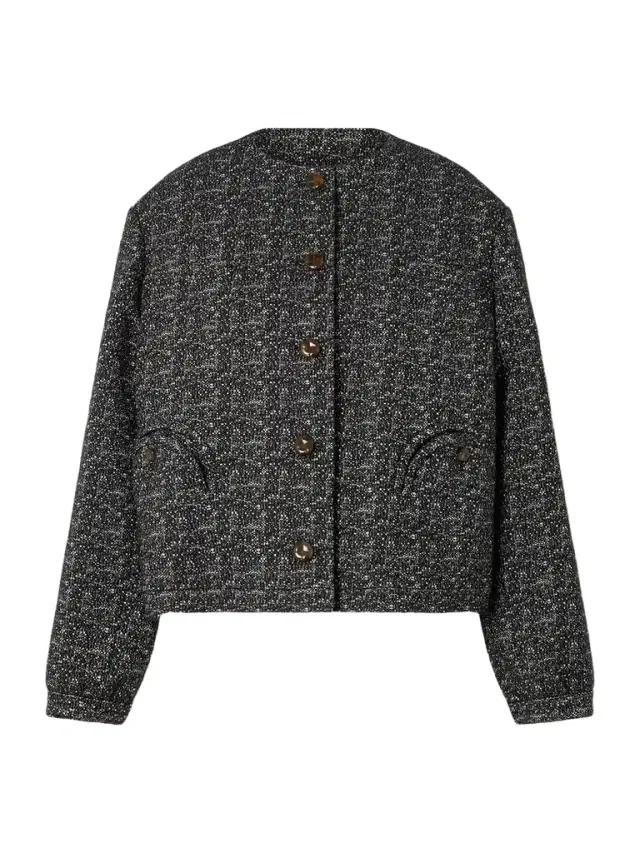 Antalya Gliss Cropped Cotton-blend Tweed Jacket