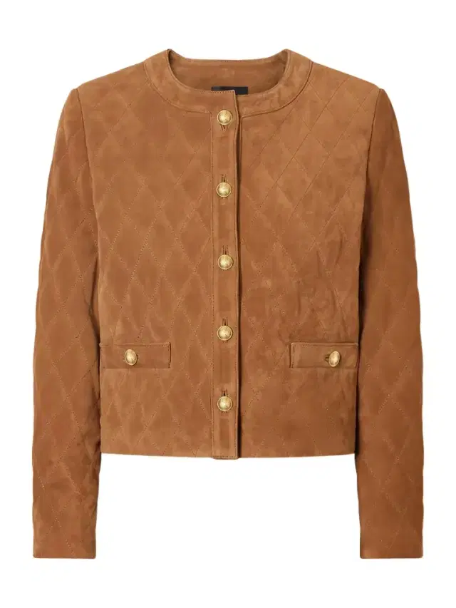 Amy Quilted Suede Jacket