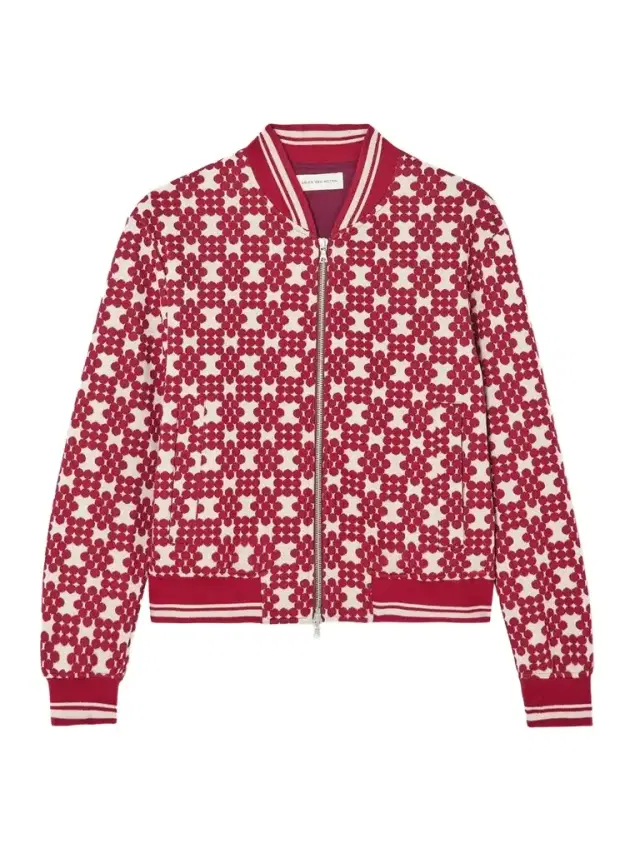 Jacquard-knit Track Jacket