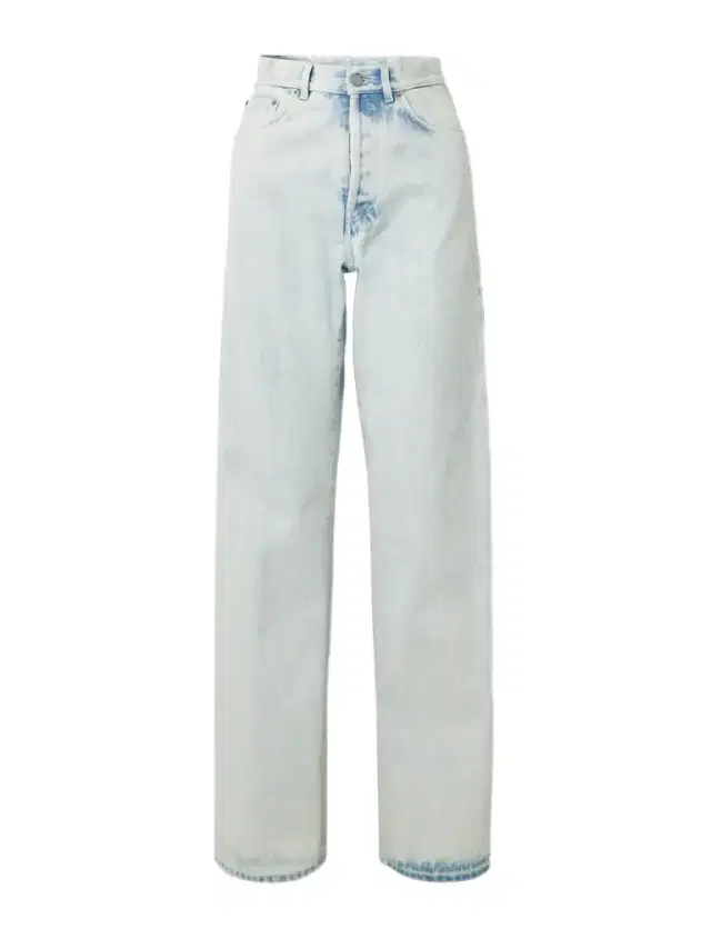 Acid-wash Mid-rise Slim-leg Jeans