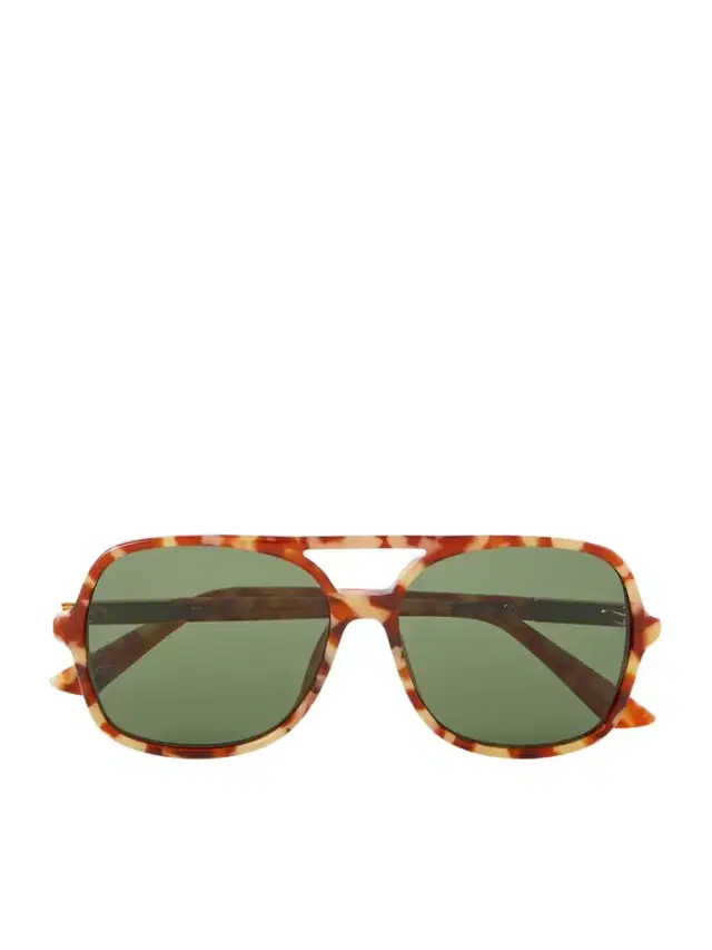 Chloé Judy Aviator-style Tortoiseshell Acetate And Gold-tone Sunglasses