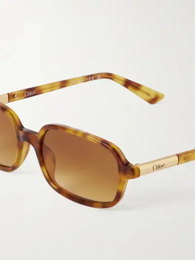 Chloé Judy Rectangle-frame Tortoiseshell Acetate Sunglasses | Thumbnail 5