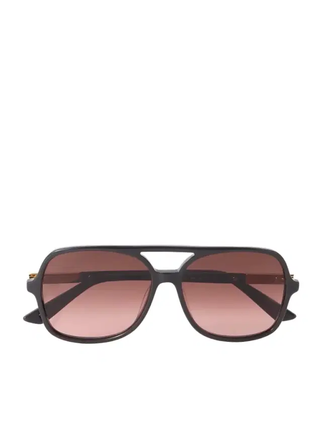 Chloé Judy Aviator-style Acetate And Gold-tone Sunglasses