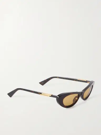 Bottega Veneta Eyewear Ribbon Cat-eye Tortoiseshell Acetate Sunglasses | Thumbnail 3 Bottega Veneta Eyewear Ribbon Cat-eye Tortoiseshell Acetate Sunglasses | Thumbnail 3