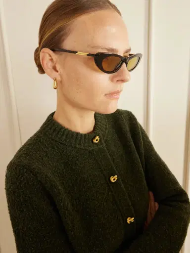 Bottega Veneta Eyewear Ribbon Cat-eye Tortoiseshell Acetate Sunglasses | Thumbnail 4 Bottega Veneta Eyewear Ribbon Cat-eye Tortoiseshell Acetate Sunglasses | Thumbnail 4