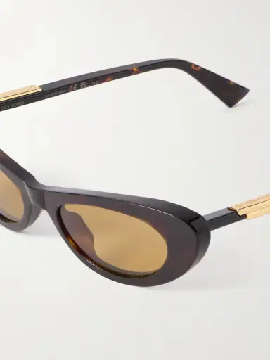 Bottega Veneta Eyewear Ribbon Cat-eye Tortoiseshell Acetate Sunglasses | Thumbnail 5 Bottega Veneta Eyewear Ribbon Cat-eye Tortoiseshell Acetate Sunglasses | Thumbnail 5