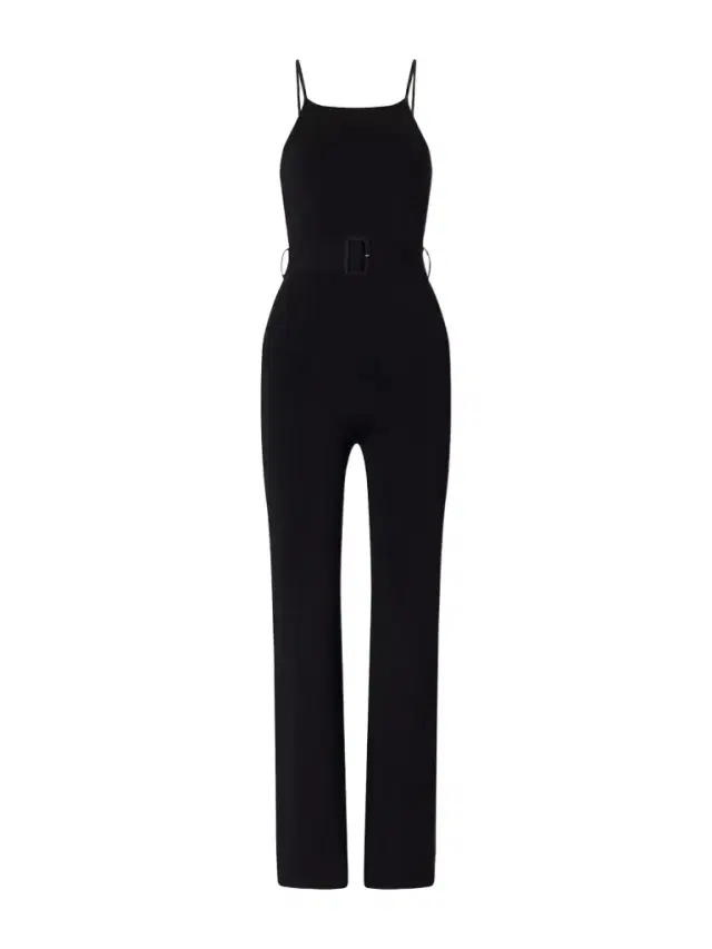 Belted Smooth-crepe Jumpsuit
