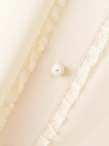 Valentino Garavani Lace-trimmed Silk Crepe De Chine Blouse | Thumbnail 5