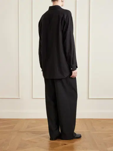 ssstein Oversized Silk-blend Flannel Shirt | Thumbnail 4 ssstein Oversized Silk-blend Flannel Shirt | Thumbnail 4