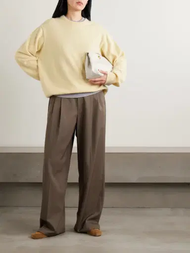 ssstein Pleated Wool-twill Wide-leg Pants | Thumbnail 2 ssstein Pleated Wool-twill Wide-leg Pants | Thumbnail 2
