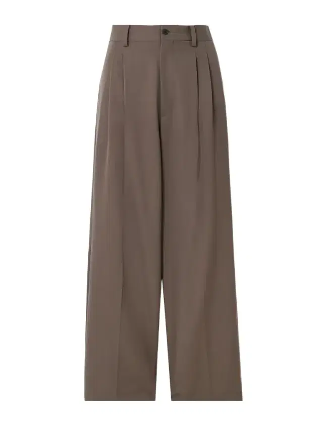 Pleated Wool-twill Wide-leg Pants