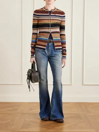 Acne Studios Distressed High-rise Flared Jeans | Thumbnail 2 Acne Studios Distressed High-rise Flared Jeans | Thumbnail 2
