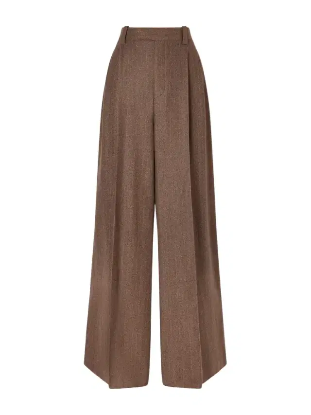 Loro Piana Pleated Pinstriped Wool And Cashmere-blend Wide-leg Pants