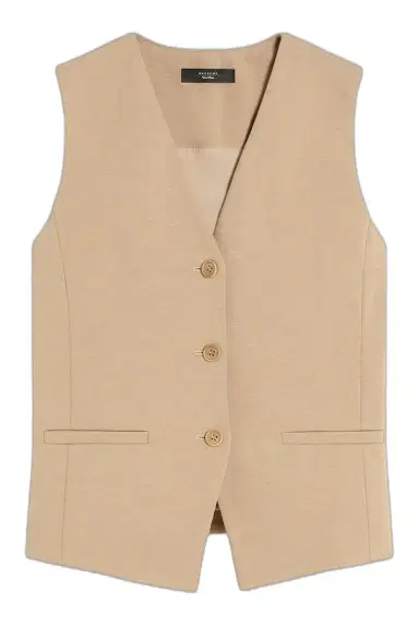 Max Mara Button Front Vest | Thumbnail 1 Max Mara Button Front Vest | Thumbnail 1