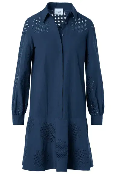 Akris punto Long Sleeve Embroidered Short Dress | Thumbnail 1