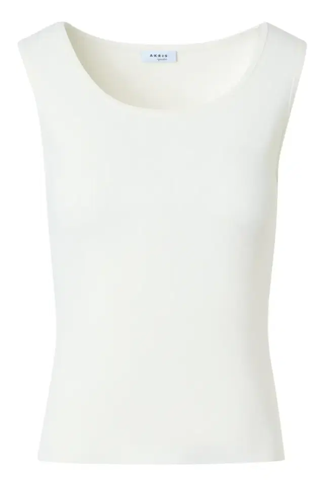 Akris punto Scoop Neck Tank - Cream