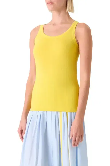 Akris punto Scoop Neck Tank - Lemon Zing | Thumbnail 3 Akris punto Scoop Neck Tank - Lemon Zing | Thumbnail 3