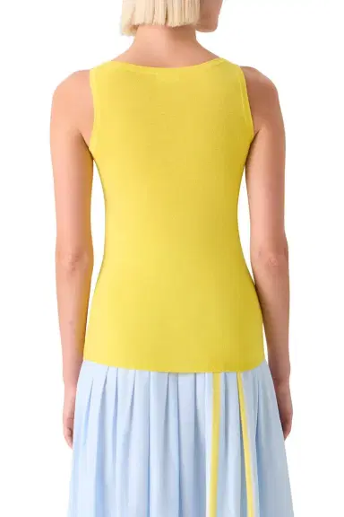 Akris punto Scoop Neck Tank - Lemon Zing | Thumbnail 5 Akris punto Scoop Neck Tank - Lemon Zing | Thumbnail 5
