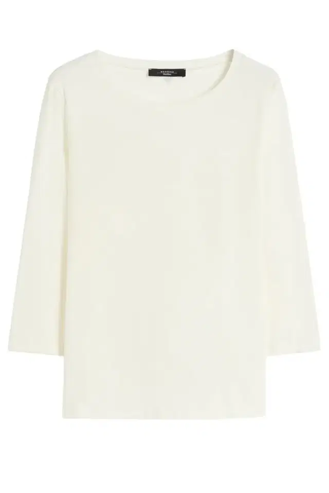 Max Mara Three Quarter Sleeve Stretch Tee - White