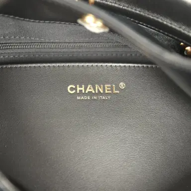Chanel Chanel Maxi Hobo Bag Black Suede Antique Gold Hardware | Thumbnail 9