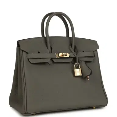 HERMÈS Hermes Birkin 25 Gris Meyer Togo Permabrass Hardware | Thumbnail 2 HERMÈS Hermes Birkin 25 Gris Meyer Togo Permabrass Hardware | Thumbnail 2