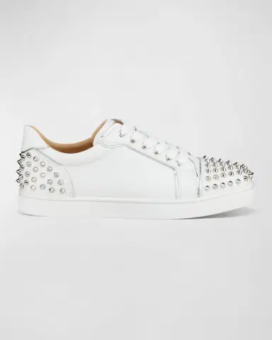 Christian Louboutin Viera 2 Spikes Leather Low-Top Sneakers | Thumbnail 2