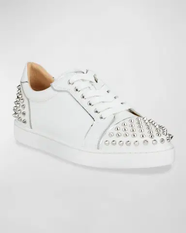 Christian Louboutin Viera 2 Spikes Leather Low-Top Sneakers | Thumbnail 3