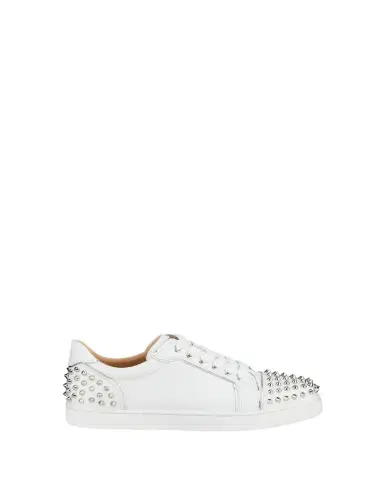 Christian Louboutin Viera 2 Spikes Leather Low-Top Sneakers | Thumbnail 1