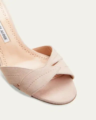 Manolo Blahnik Siemu Suede Mule Sandals | Thumbnail 2